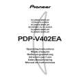 PIONEER PDP-V402EA Owner's Manual cover photo