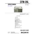 SONY CFM20L Service Manual cover photo