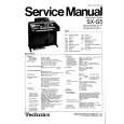 TECHNICS SXG5 Service Manual cover photo