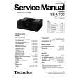 TECHNICS SEM100 Service Manual cover photo