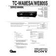 SONY TC-WE805S Service Manual cover photo