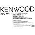 KENWOOD KDCX911 Owner's Manual cover photo