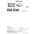 PIONEER GM232 Service Manual cover photo