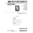 SONY WMFX171 Service Manual cover photo