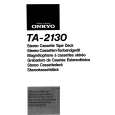 ONKYO TA-2130 Owner's Manual cover photo