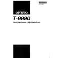 ONKYO T-9990 Owner's Manual cover photo