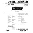 SONY XR3501MK2 Service Manual cover photo