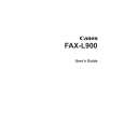 CANON FAXL900 Owner's Manual cover photo