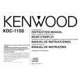 KENWOOD KDC115S Owner's Manual cover photo