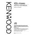 KENWOOD KDCPS900 Owner's Manual cover photo