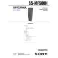 SONY SSMF500H Service Manual cover photo