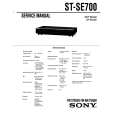 SONY ST-SE700 Service Manual cover photo