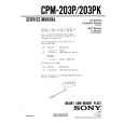 SONY CPM203P Parts Catalog cover photo