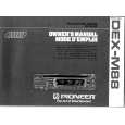 PIONEER DEXM88 Owner's Manual cover photo