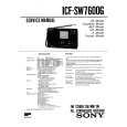 SONY ICFSW7600G Service Manual cover photo