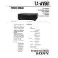 SONY TA-AV561 Service Manual cover photo