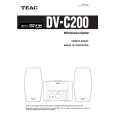 TEAC DV-C200 Owner's Manual cover photo