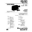 SONY CCD-TR71 Owner's Manual cover photo