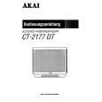 AKAI CT-2177DT Owner's Manual cover photo