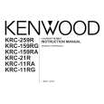 KENWOOD KRC-21R Owner's Manual cover photo