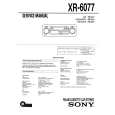 SONY XR6077 Service Manual cover photo