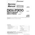 PIONEER DEH-P3000/XM/UC Service Manual cover photo