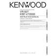 KENWOOD KRFV7050D Owner's Manual cover photo