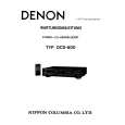DENON DCD-600 Service Manual cover photo