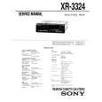 SONY XR-3324 Service Manual cover photo